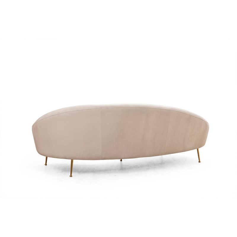 Casa si Gradina - Mobilier - Canapele si coltare - Canapele - Canapea 3 locuri, Hanah Home, lemn fag si pal, bej, 255x120x85 cm, 560ARE1349 - Infinity.ro