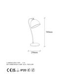 Casa si Gradina - Corpuri si surse de iluminat - Veioze si lampi - Veioze - Veioza, Opviq, metal, negru auriu, 25x25x54 cm - Infinity.ro