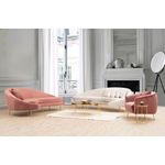 Casa si Gradina - Mobilier - Canapele si coltare - Canapele - Canapea 3 locuri, Hanah Home, lemn fag si pal, bej, 255x120x85 cm, 560ARE1349 - Infinity.ro