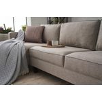 Casa si Gradina - Mobilier - Canapele si coltare - Coltare - Coltar, Hanah Home, lemn de fag, crem, 258x181x83 cm, 825BLC2717 - Infinity.ro