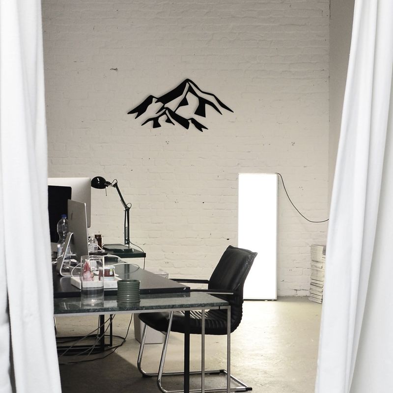 Casa si Gradina - Decoratiuni - Decoratiuni perete - Decoratiune perete, Wallxpert, metal, negru, 80x40 cm - Infinity.ro