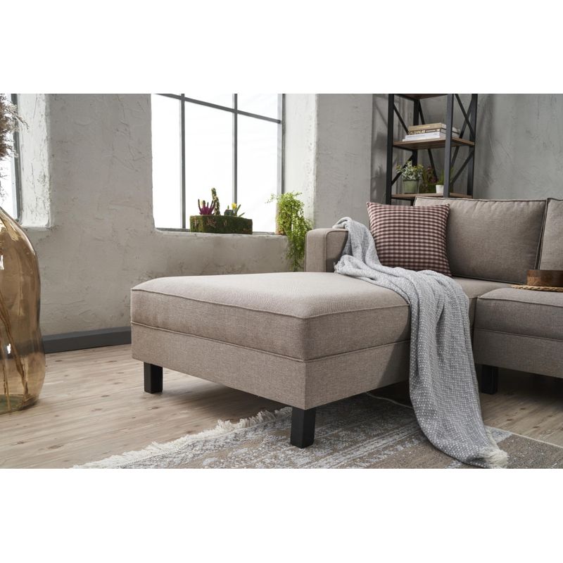 Casa si Gradina - Mobilier - Canapele si coltare - Coltare - Coltar, Hanah Home, lemn de fag, crem, 258x181x83 cm, 825BLC2717 - Infinity.ro