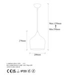 Casa si Gradina - Corpuri si surse de iluminat - Lustre si pendule - Lustra, Opviq, metal, multicolor, 20x20x35 cm - Infinity.ro