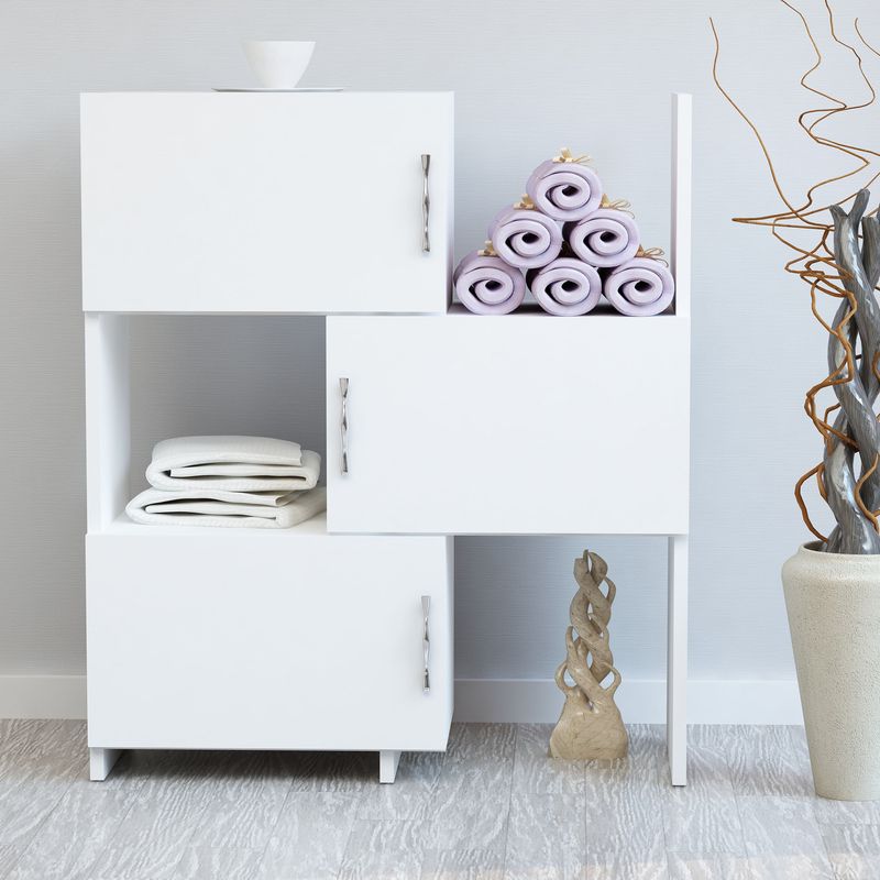 Casa si Gradina - Mobilier - Dulapuri si sifoniere - Dulapuri - Dulap multifunctional, Hanah Home, pal melaminat, alb, 65x31.5x89.8 cm - Infinity.ro