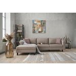 Casa si Gradina - Mobilier - Canapele si coltare - Coltare - Coltar, Hanah Home, lemn de fag, crem, 258x181x83 cm, 825BLC2717 - Infinity.ro