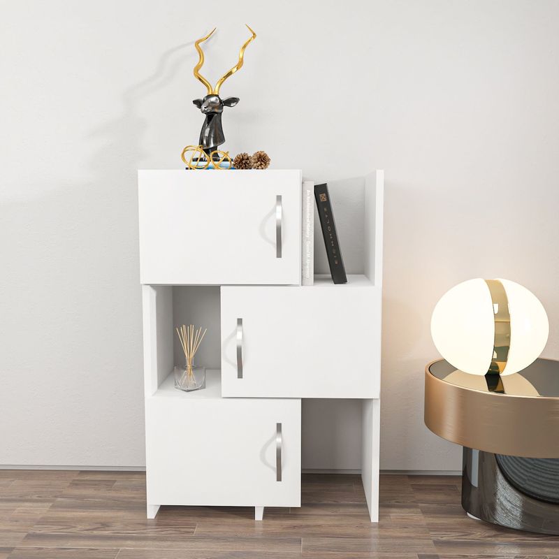 Casa si Gradina - Mobilier - Dulapuri si sifoniere - Dulapuri - Dulap multifunctional, Hanah Home, pal melaminat, alb, 65x31.5x89.8 cm - Infinity.ro