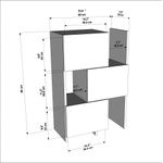Casa si Gradina - Mobilier - Dulapuri si sifoniere - Dulapuri - Dulap multifunctional, Hanah Home, pal melaminat, alb, 65x31.5x89.8 cm - Infinity.ro