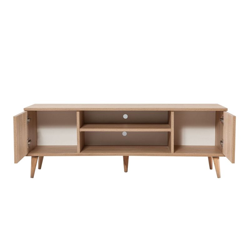 Casa si Gradina - Mobilier - Comode si corpuri - Comode - Comoda tv, Hanah Home, pal melaminat, stejar sonoma, 140x40x50 cm, 863SPH3019 - Infinity.ro