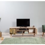 Casa si Gradina - Mobilier - Comode si corpuri - Comode - Comoda tv, Hanah Home, pal melaminat, stejar sonoma, 140x40x50 cm, 863SPH3019 - Infinity.ro