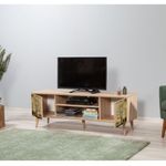 Casa si Gradina - Mobilier - Comode si corpuri - Comode - Comoda tv, Hanah Home, pal melaminat, stejar sonoma, 140x40x50 cm, 863SPH3019 - Infinity.ro
