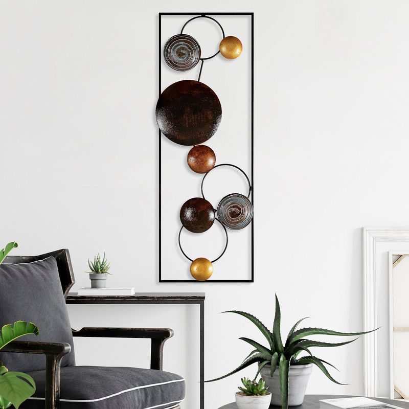 Casa si Gradina - Decoratiuni - Decoratiuni perete - Accesoriu decorativ de perete, Wallxpert, metal, multicolor, 32x90x4 cm, 891TNL2398 - Infinity.ro