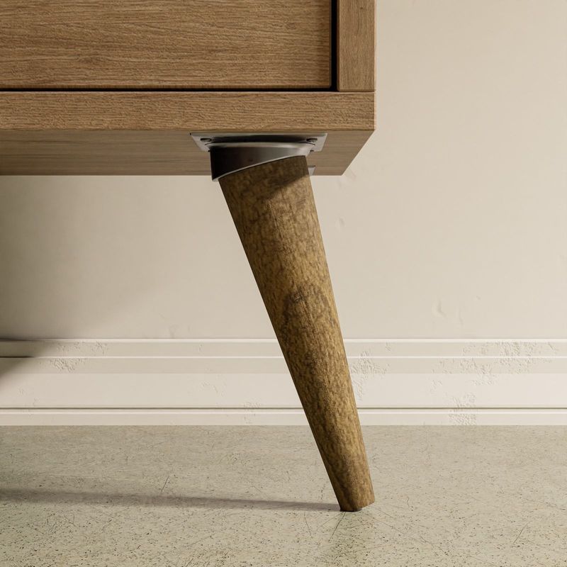 Casa si Gradina - Mobilier - Comode si corpuri - Comode - Comoda tv, Hanah Home, pal melaminat, stejar alb, 150x34x52 cm - Infinity.ro