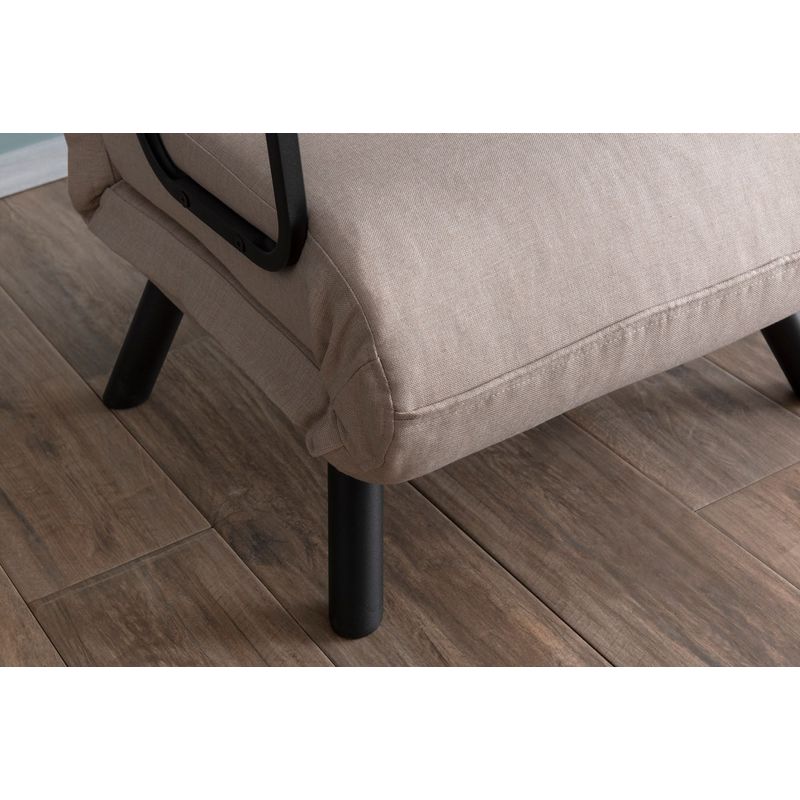 Casa si Gradina - Mobilier - Canapele si coltare - Canapele - Canapea extensibila, Hanah Home, metal, stofa in, crem, 175x60 cm - Infinity.ro