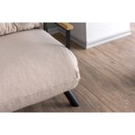 Casa si Gradina - Mobilier - Canapele si coltare - Canapele - Canapea extensibila, Hanah Home, metal, stofa in, crem, 175x60 cm - Infinity.ro