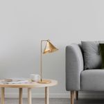 Casa si Gradina - Corpuri si surse de iluminat - Veioze si lampi - Veioze - Veioza, Opviq, metal, auriu, 24x26x50 cm - Infinity.ro