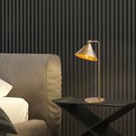 Casa si Gradina - Corpuri si surse de iluminat - Veioze si lampi - Veioze - Veioza, Opviq, metal, auriu, 24x26x50 cm - Infinity.ro