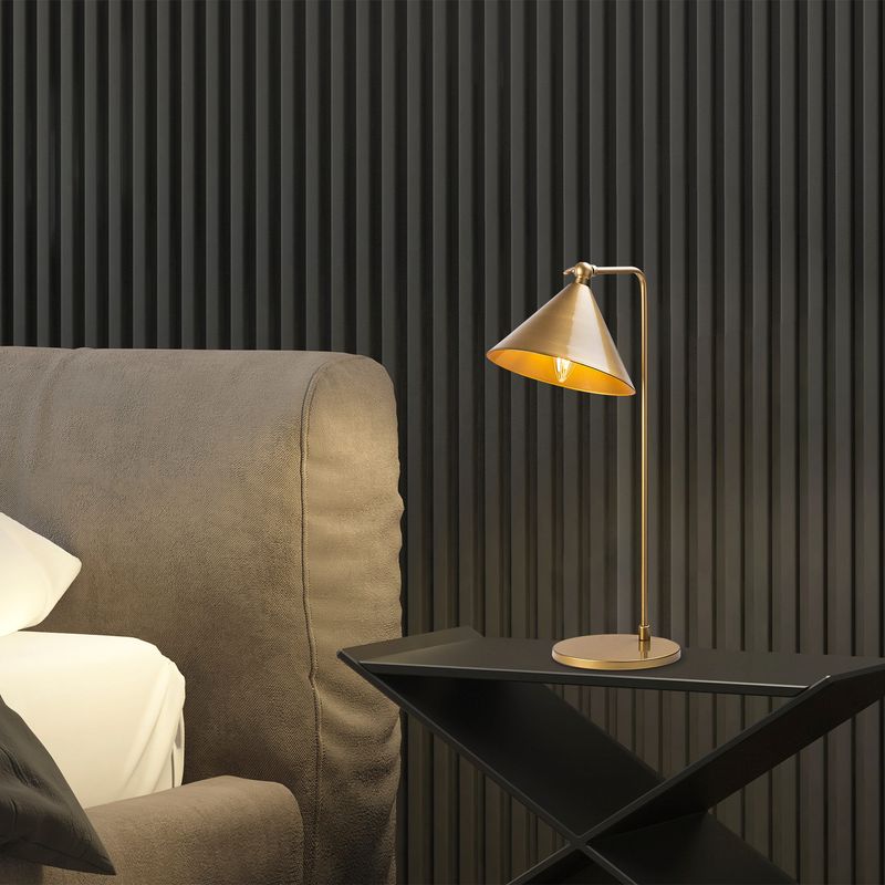 Casa si Gradina - Corpuri si surse de iluminat - Veioze si lampi - Veioze - Veioza, Opviq, metal, auriu, 24x26x50 cm - Infinity.ro