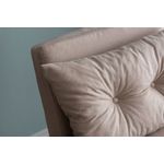 Casa si Gradina - Mobilier - Canapele si coltare - Canapele - Canapea extensibila, Hanah Home, metal, stofa in, crem, 175x60 cm - Infinity.ro