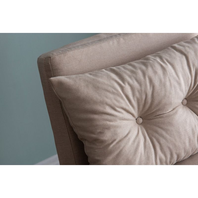 Casa si Gradina - Mobilier - Canapele si coltare - Canapele - Canapea extensibila, Hanah Home, metal, stofa in, crem, 175x60 cm - Infinity.ro