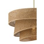 Casa si Gradina - Corpuri si surse de iluminat - Lustre si pendule - Candelabru, Opviq, metal, bej, abajur bumbac, 40x40x72 cm - Infinity.ro