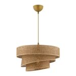 Casa si Gradina - Corpuri si surse de iluminat - Lustre si pendule - Candelabru, Opviq, metal, bej, abajur bumbac, 40x40x72 cm - Infinity.ro