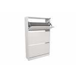 Casa si Gradina - Mobilier - Dulapuri si sifoniere - Dulapuri pantofi - Dulap pantofi, Hanah Home, pal melaminat, alb, 73x26x119 cm - Infinity.ro