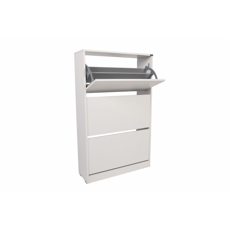 Casa si Gradina - Mobilier - Dulapuri si sifoniere - Dulapuri pantofi - Dulap pantofi, Hanah Home, pal melaminat, alb, 73x26x119 cm - Infinity.ro