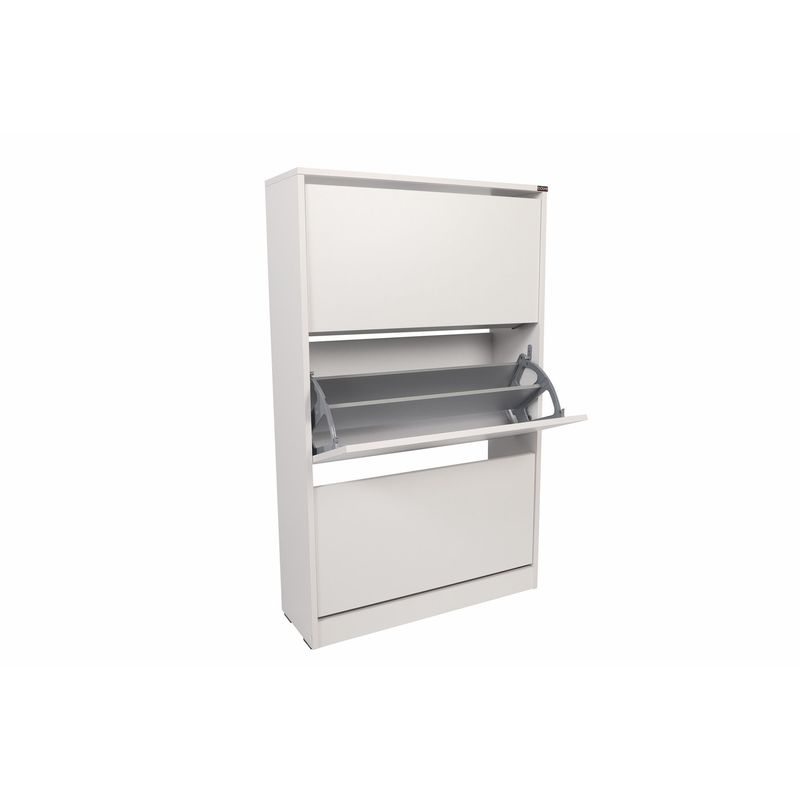 Casa si Gradina - Mobilier - Dulapuri si sifoniere - Dulapuri pantofi - Dulap pantofi, Hanah Home, pal melaminat, alb, 73x26x119 cm - Infinity.ro
