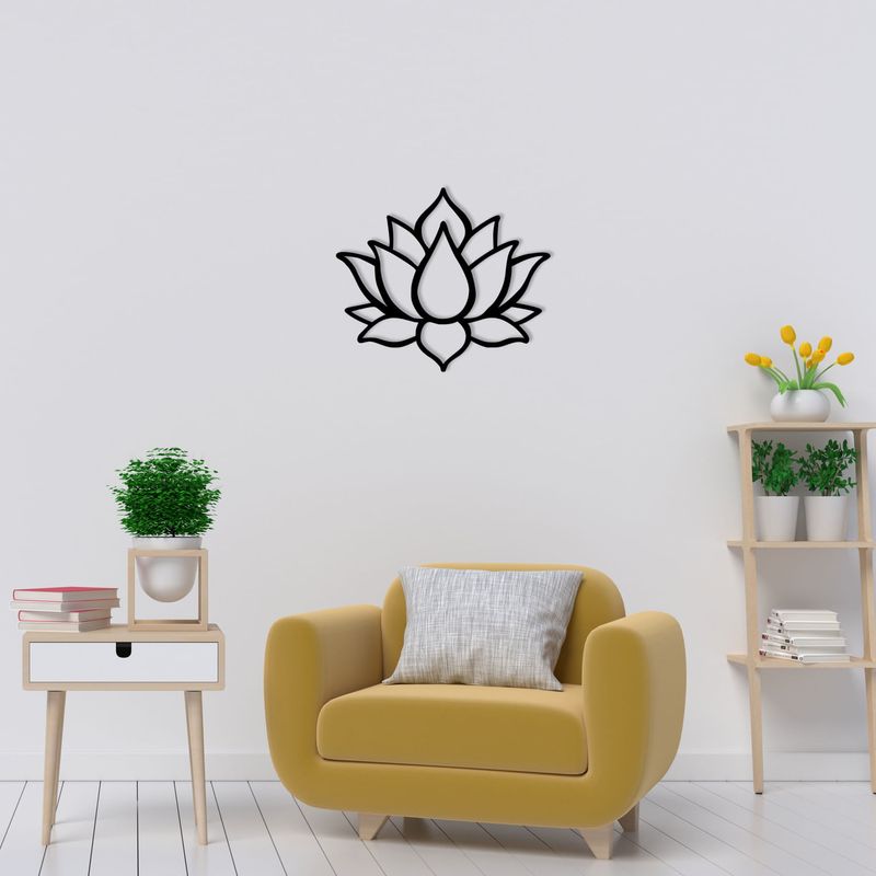 Casa si Gradina - Decoratiuni - Decoratiuni perete - Decoratiune de perete, Wallxpert, metal, negru, 50x43 cm - Infinity.ro