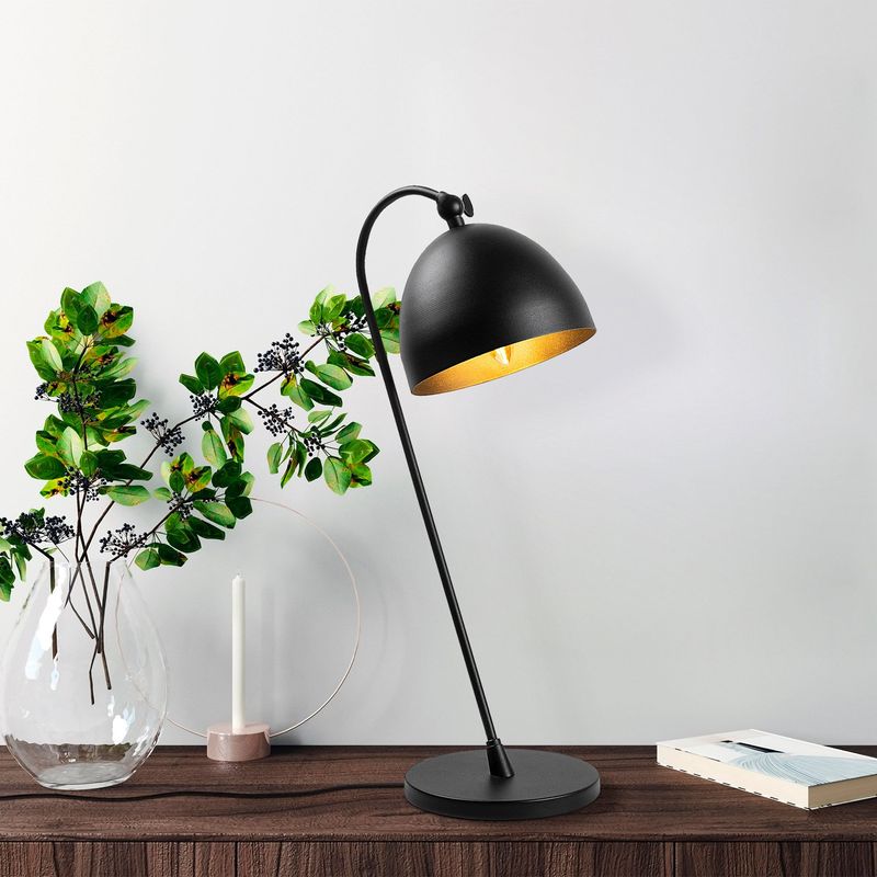 Casa si Gradina - Corpuri si surse de iluminat - Veioze si lampi - Veioze - Veioza, Opviq, metal, negru auriu, 18x26x54 cm - Infinity.ro