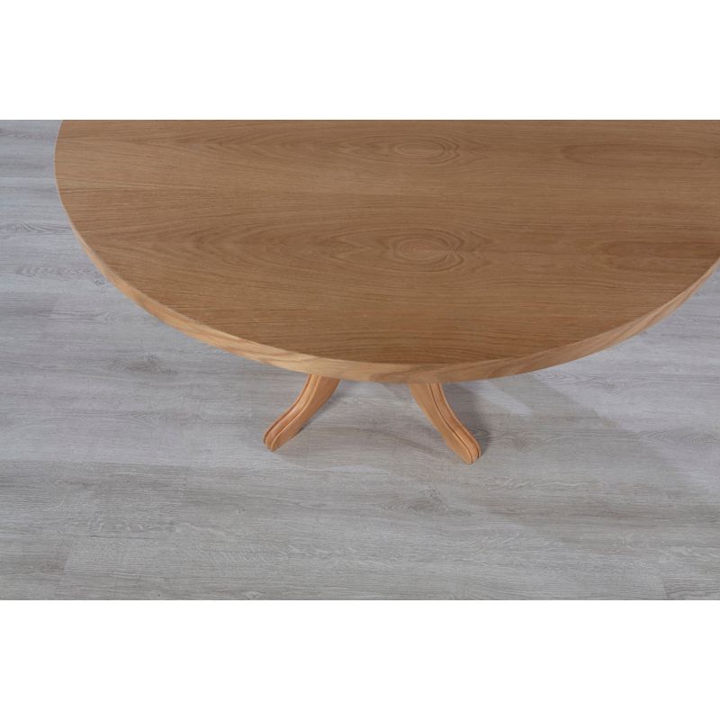 Casa si Gradina - Mobilier - Seturi de mobilier - Seturi mese si scaune - Set masa si scaune, Hanah Home, lemn de fag, natural, masa 120x75x120 cm, 5 piese - Infinity.ro