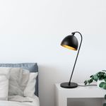 Casa si Gradina - Corpuri si surse de iluminat - Veioze si lampi - Veioze - Veioza, Opviq, metal, negru auriu, 18x26x54 cm - Infinity.ro