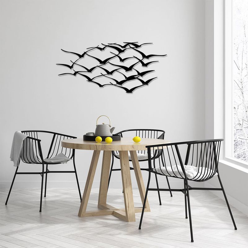 Casa si Gradina - Decoratiuni - Decoratiuni perete - Accesoriu decorativ de perete, Wallxpert, metal, negru, 120x55 cm, 279ENZ1167 - Infinity.ro