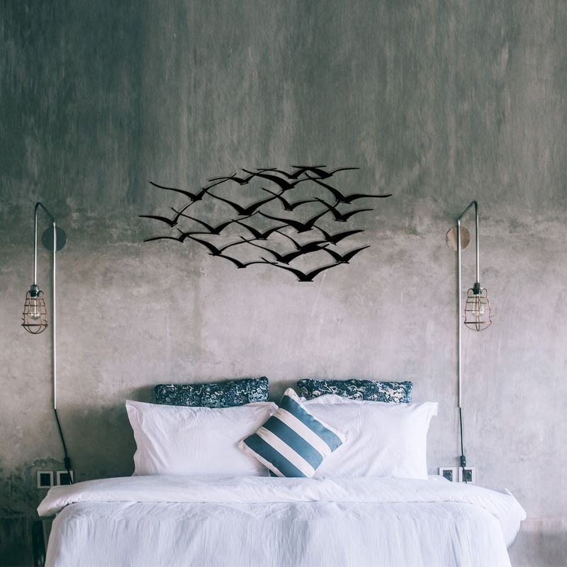 Casa si Gradina - Decoratiuni - Decoratiuni perete - Accesoriu decorativ de perete, Wallxpert, metal, negru, 120x55 cm, 279ENZ1167 - Infinity.ro
