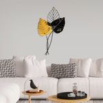 Casa si Gradina - Decoratiuni - Decoratiuni perete - Accesoriu decorativ de perete, Wallxpert, metal, galben negru, 45x85 cm - Infinity.ro