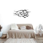 Casa si Gradina - Decoratiuni - Decoratiuni perete - Accesoriu decorativ de perete, Wallxpert, metal, negru, 120x55 cm, 279ENZ1167 - Infinity.ro