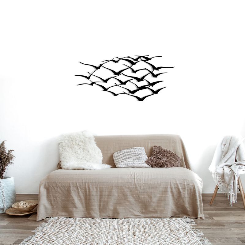 Casa si Gradina - Decoratiuni - Decoratiuni perete - Accesoriu decorativ de perete, Wallxpert, metal, negru, 120x55 cm, 279ENZ1167 - Infinity.ro