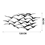 Casa si Gradina - Decoratiuni - Decoratiuni perete - Accesoriu decorativ de perete, Wallxpert, metal, negru, 120x55 cm, 279ENZ1167 - Infinity.ro