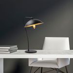 Casa si Gradina - Corpuri si surse de iluminat - Veioze si lampi - Veioze - Veioza, Opviq, metal, negru auriu, 35x27x50 cm - Infinity.ro