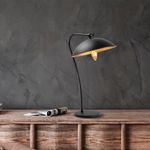 Casa si Gradina - Corpuri si surse de iluminat - Veioze si lampi - Veioze - Veioza, Opviq, metal, negru auriu, 35x27x50 cm - Infinity.ro