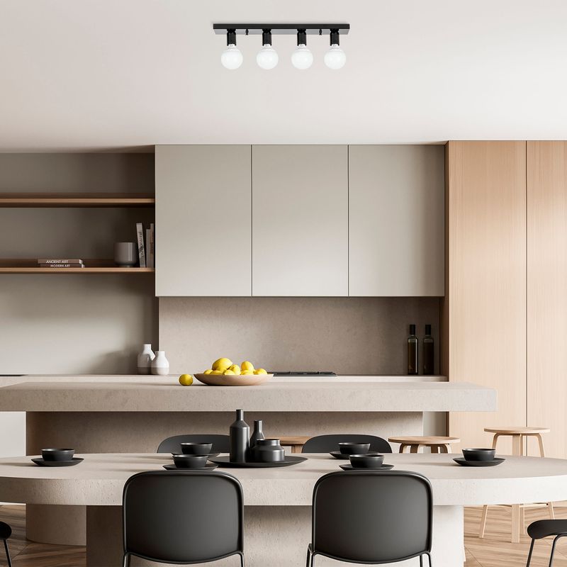 Casa si Gradina - Corpuri si surse de iluminat - Lustre si pendule - Candelabru, Opviq, metal, negru alb, 60x10x10 cm - Infinity.ro