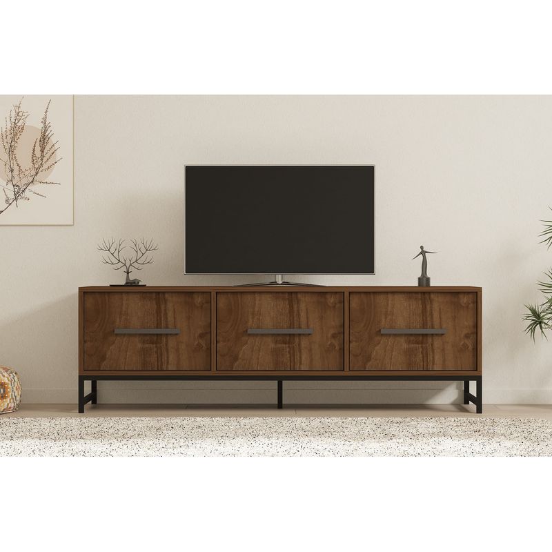 Casa si Gradina - Mobilier - Comode si corpuri - Comode - Comoda tv, Hanah Home, pal melaminat, nuc, 160x40x50 cm, 835PUQ4492 - Infinity.ro