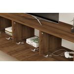 Casa si Gradina - Mobilier - Comode si corpuri - Comode - Comoda tv, Hanah Home, pal melaminat, nuc, 160x40x50 cm, 835PUQ4492 - Infinity.ro