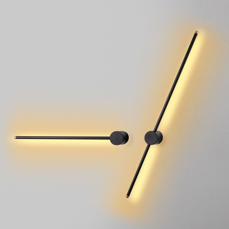 Casa si Gradina - Corpuri si surse de iluminat - Plafoniere, aplice si spoturi - Aplica perete, Opviq, metal, negru, led, 91x10x7 cm - Infinity.ro