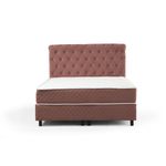 Casa si Gradina - Mobilier - Seturi de mobilier - Seturi dormitor - Set dormitor, Hanah Home, pal melaminat, roz prafuit, 120x200 cm, 771MND1287 - Infinity.ro