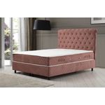 Casa si Gradina - Mobilier - Seturi de mobilier - Seturi dormitor - Set dormitor, Hanah Home, pal melaminat, roz prafuit, 120x200 cm, 771MND1287 - Infinity.ro