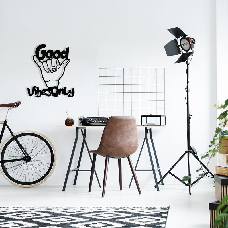 Casa si Gradina - Decoratiuni - Decoratiuni perete - Accesoriu decorativ de perete, Wallxpert, metal, negru, 52x58 cm - Infinity.ro