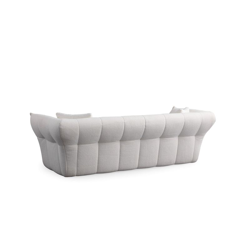 Casa si Gradina - Mobilier - Canapele si coltare - Canapele - Canapea 3 locuri, Atelier Del Sofa, lemn fag si pal, alb, 240x105x75 cm, 560ARE1542 - Infinity.ro