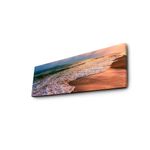 Casa si Gradina - Electrice - Tablouri electrice si accesorii - Tablou canvas cu led, Wallxpert, panza piele de caprioara, multicolor, 30x90 cm, rama lemn, 254LED1222 - Infinity.ro