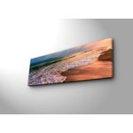 Casa si Gradina - Electrice - Tablouri electrice si accesorii - Tablou canvas cu led, Wallxpert, panza piele de caprioara, multicolor, 30x90 cm, rama lemn, 254LED1222 - Infinity.ro